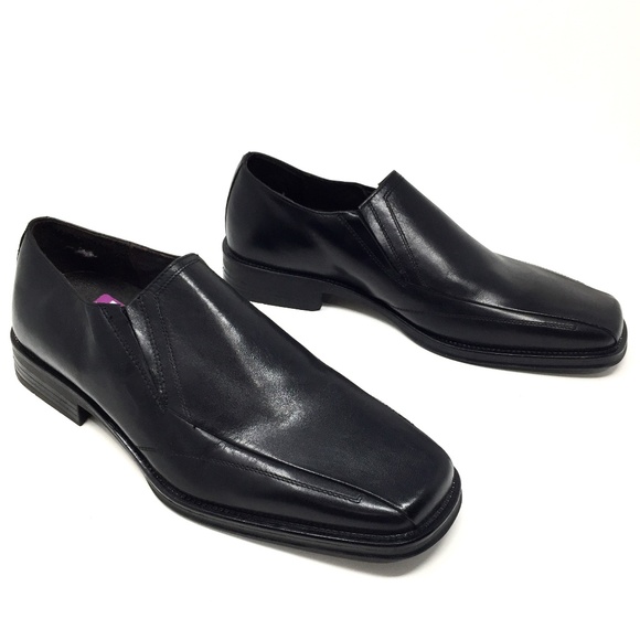 Preowned J Murphy Black Leather Men's Loafer - Picture 2 of 5